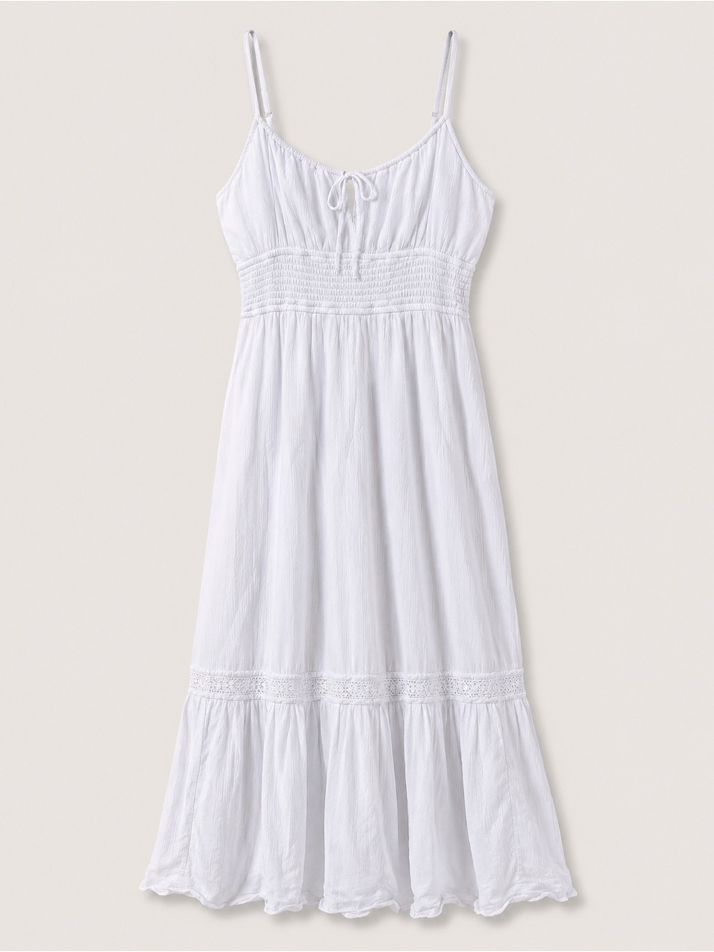 Hollister Cinch Front Smocked Waist Maxi Dress